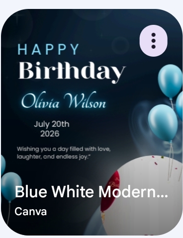 Happy birthday template 