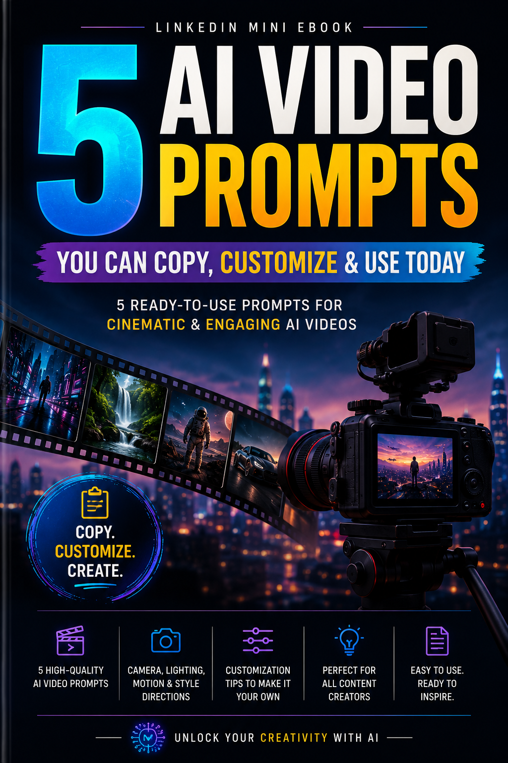 5 AI Video Prompts You Can Copy, Customize & Use Today